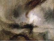 J.M.W. Turner Snow Storm-Steam-Boat off a Harbour-s Mouth oil painting reproduction